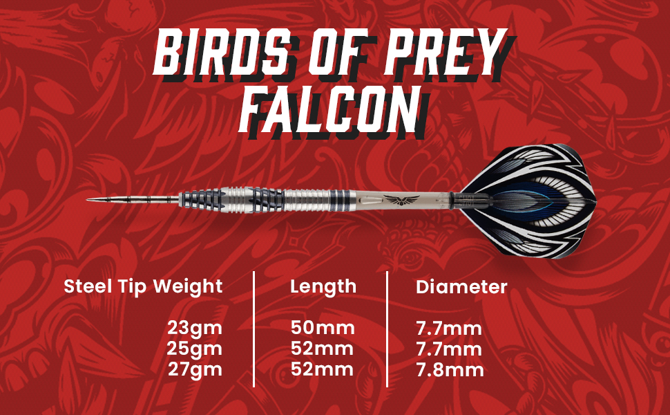 Shot Darts Birds of Prey FalconSteel Tip Dart SetFront