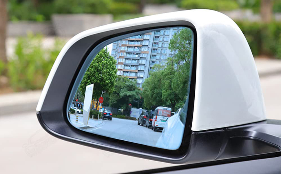 2Pcs Wide Angle Side Mirror Glass for Tesla Model 3 2017