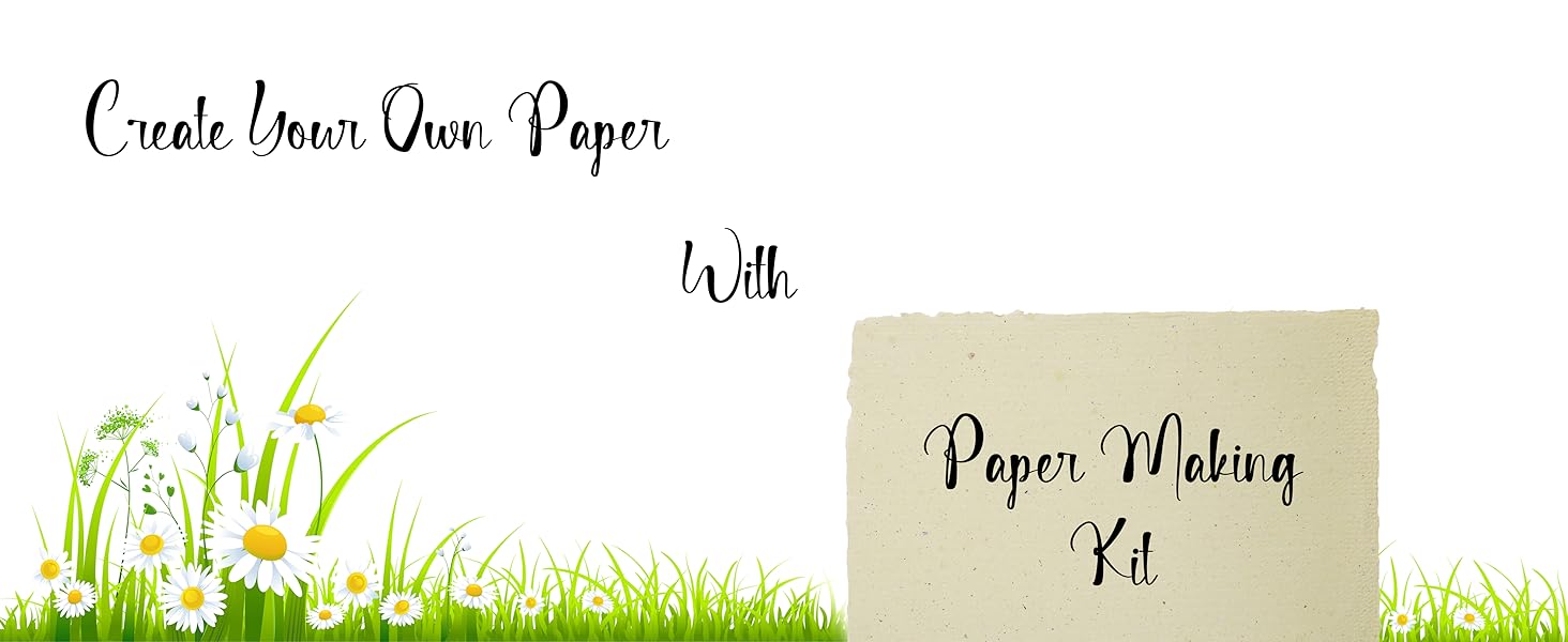 Seed Paper India Starter Kit Handmade Paper Making Kit with Video