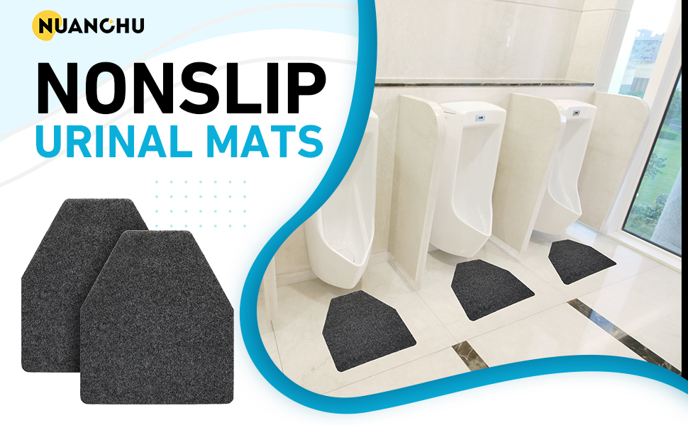 Nuanchu Nonslip Urinal Mats Urinal Floor Mats Water Absorption Urinal Mat Bathroom Urinal Floor