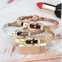 RYE Bracelets for Women, Girls Stylish Gold Plated Zircon Diamonds