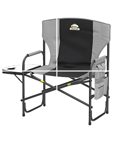 Colegence Oversized Director Camping Chair,600 LBS Heavy Duty Folding Chair,24"Cozy Outdoor Chair