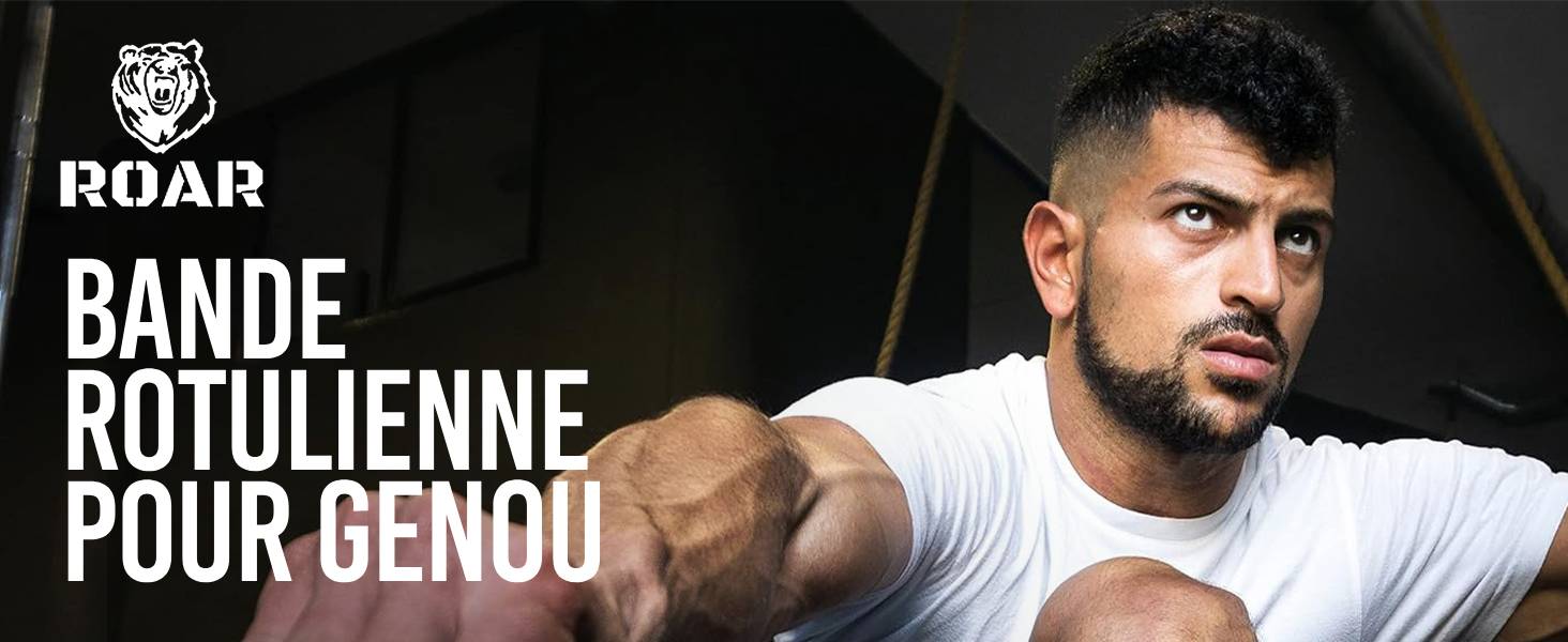 Genouillère Soulagement de la douleur Antidérapant Absorbe-chocs Ajustable