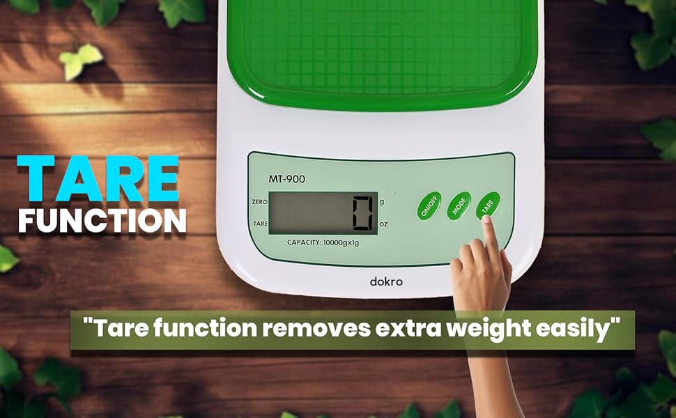 digital kitchen scale with TARE function