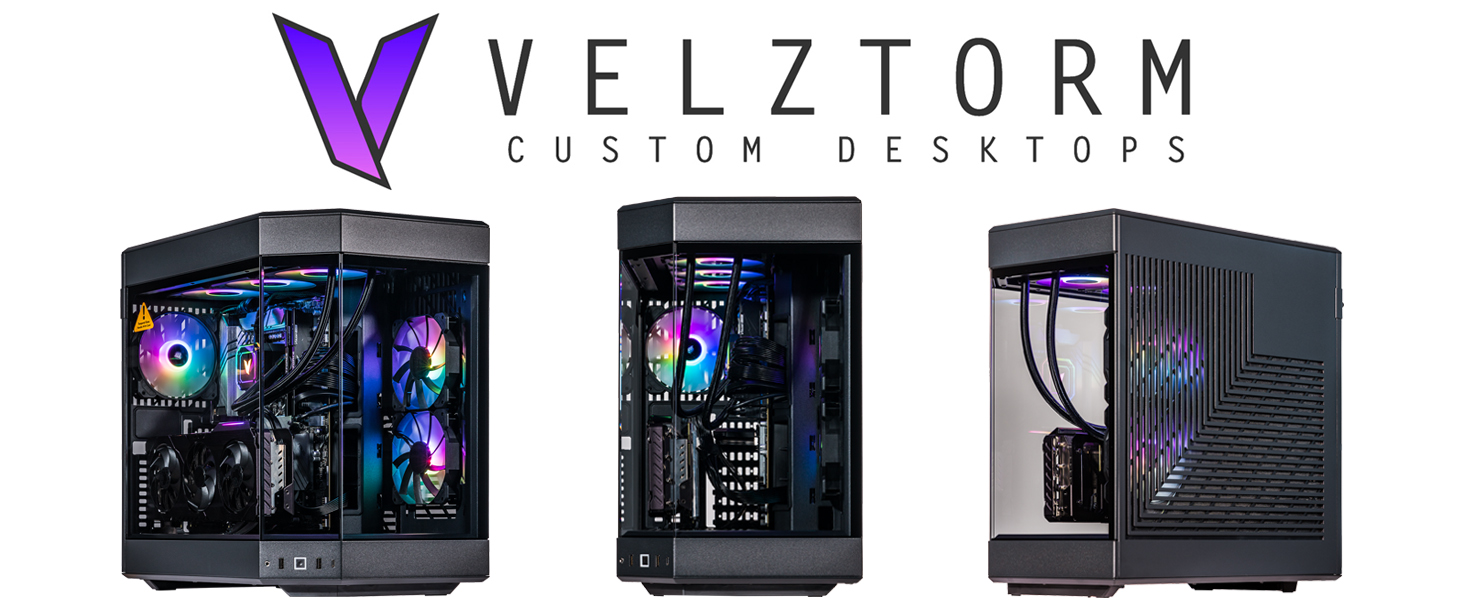 Velztorm Black Praetix Custom Built Gaming Desktop PC