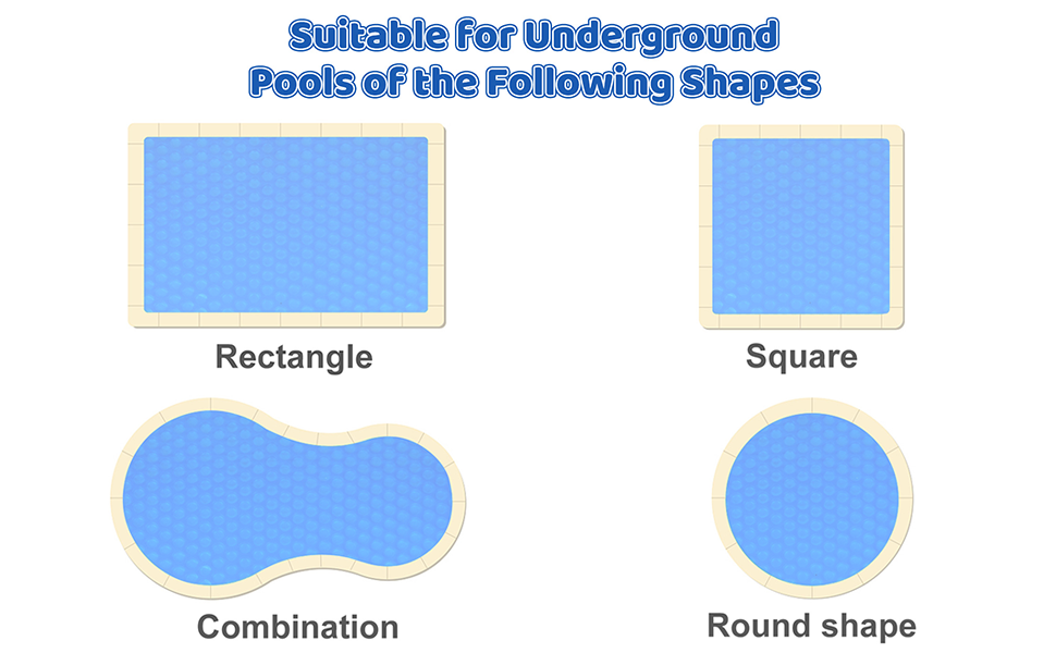 Solar Pool Covers for 6 8 10 12 15 Ft Round Above
