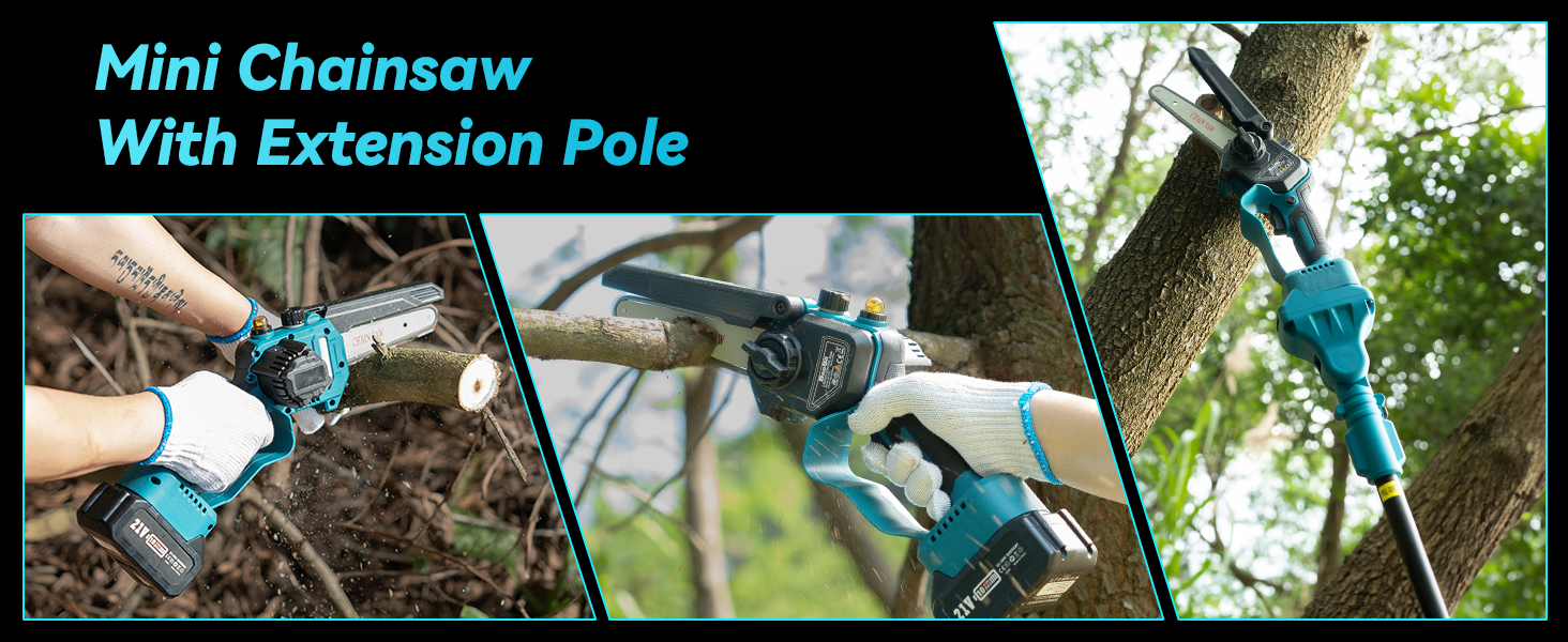 pole chainsaw battery powered