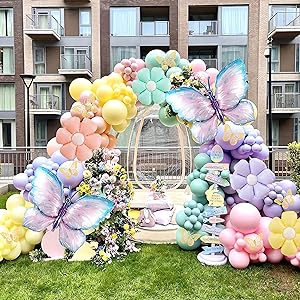 daisy balloons garland