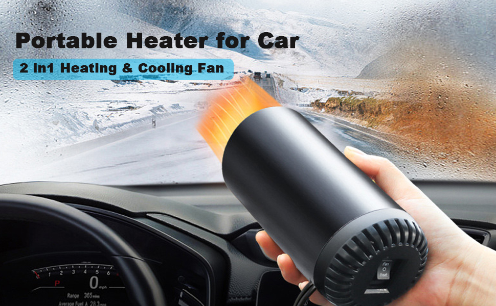 Car Heater & Cooler 2 in 1, 150W 12V Portable Car