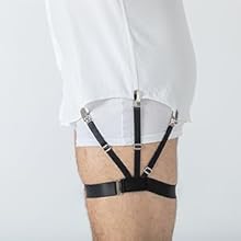 Men Adjustable Shirt Garter Suspender Belts