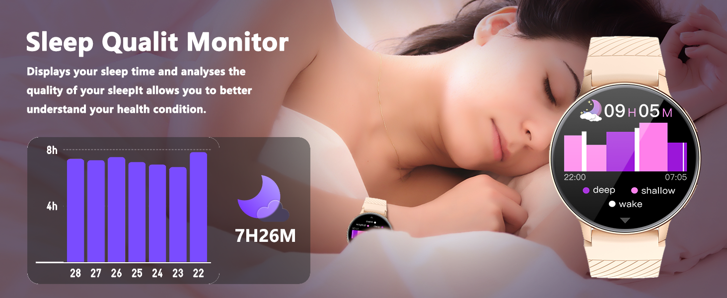 Smart Watch for Women Men, (Answer/Make Calls) Smartwatch for Android and iOS Phones