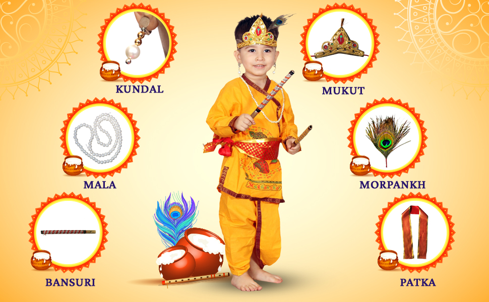 krishna costume for kids baby krishna dress kaku fancy dresses