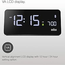 Amazon.com: Braun Digital Alarm Clock with VA LCD Display