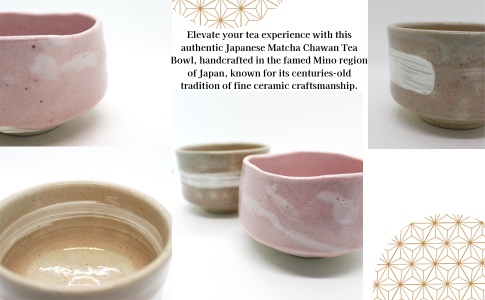 Japanese Traditional Handcrafted Mino Matcha Chawan Tea Bowl Cup Ceremony Tableware Pottery