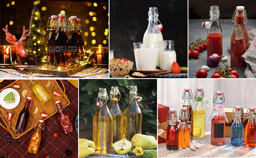 mini bottles empty wine bottles kombucha jar glass bottle with stopper swing top bottles