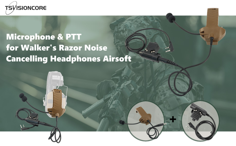 TSVISIONCORE Microphone & PTT for Walker