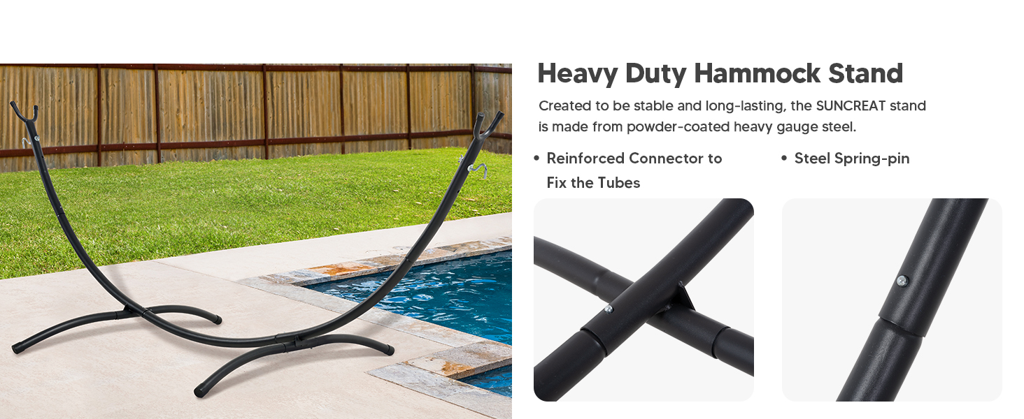 amacas para patios con base