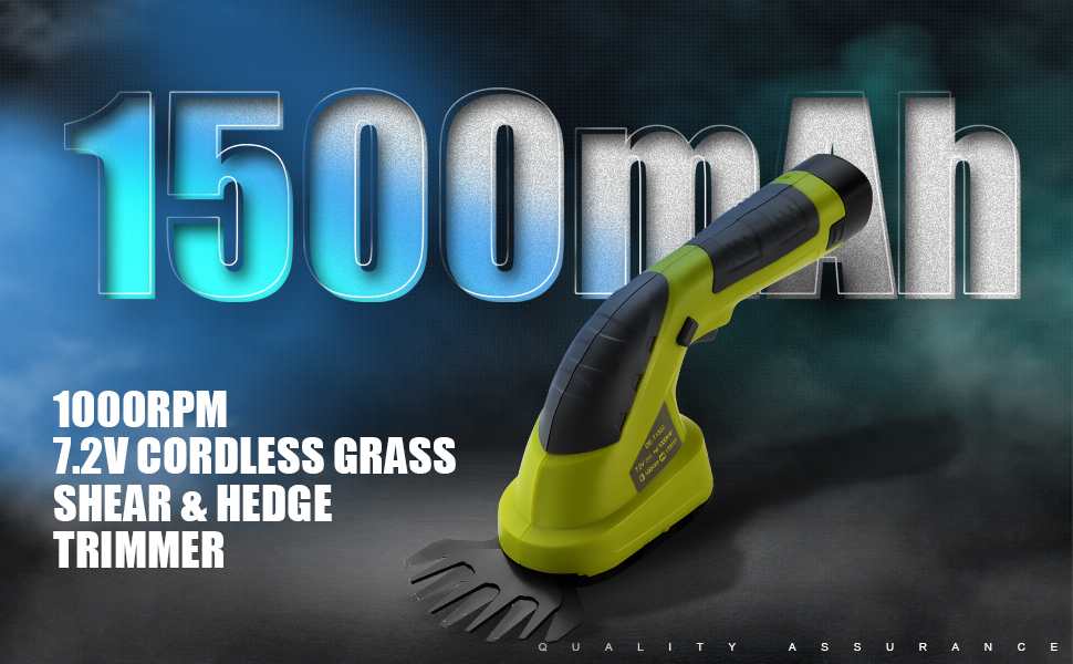 DEWINNER 2 En 1 Cisailles à Gazon,Batterie 7.2V, Largeur De Lame De 100, Pour Couper Les Haies, Les Pelouses, Comprend Un Tailleur Portatif, Une Batterie Et Un Chargeur 12 DEWINNER 2 en 1 Cisailles à Gazon