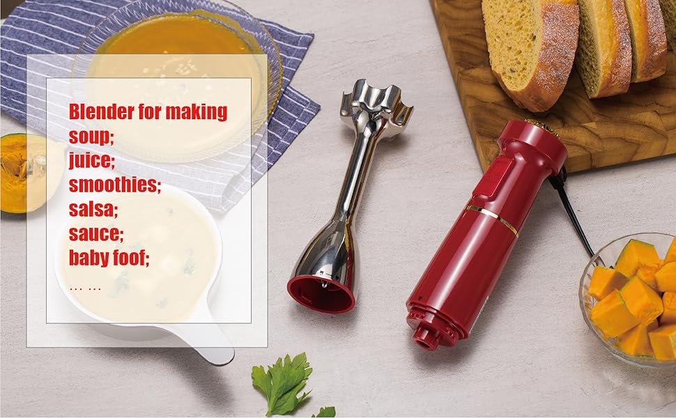 JANCANT Hand Blender Immersion Blenders. 304 Handheld