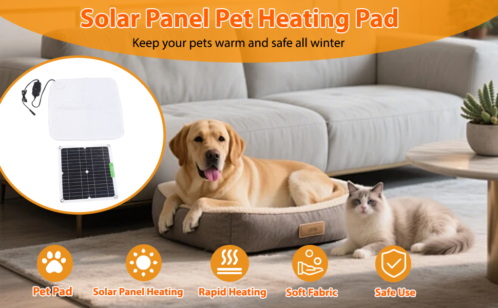 Solar Panel Pet Heating Pad