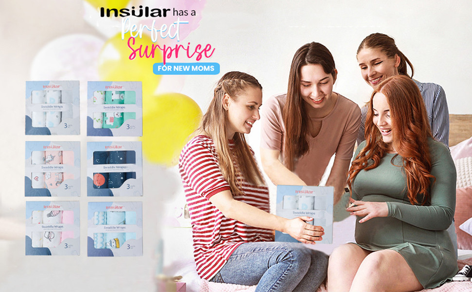 insular Swaddle Blanket, Baby Swaddle Wrap for Newborn and