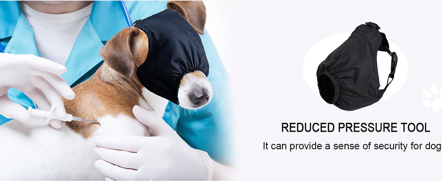 NACOCO Dog Calming Cap Eye Mask Nylon Shading Pet Anxiety