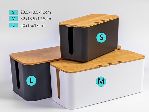 Amazon | Akizora ケーブルボックス 電源タップ&ケーブル収容