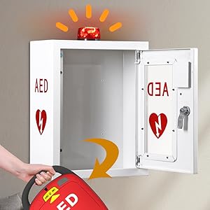 wall mounted AED cabinet
