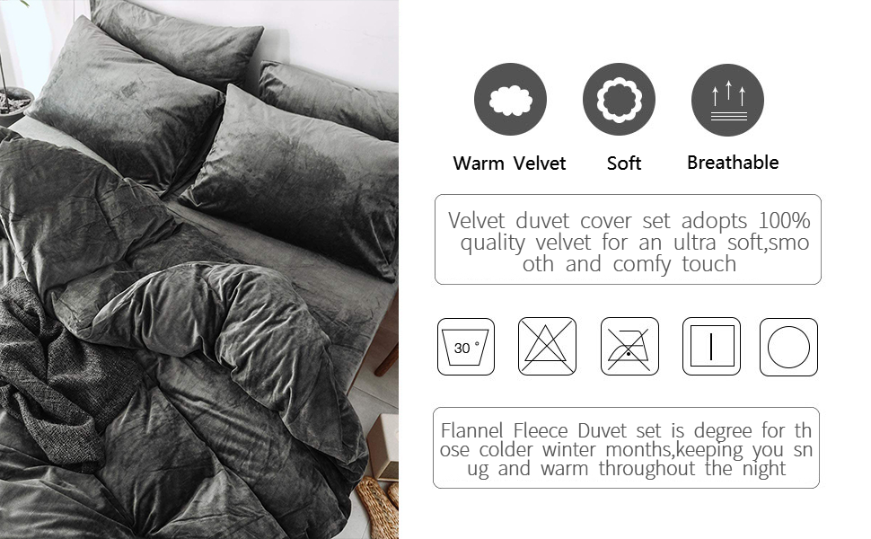 Soft Velvet Flannel farbic - warm and breathable