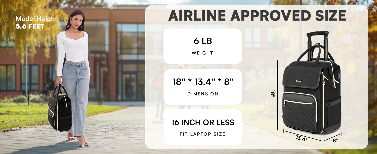 underseat carry on luggage with wheels