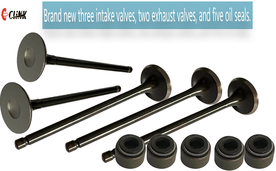 Engine Intake & Exhaust Valve Kit With Stem Seal Fits For Yamaha