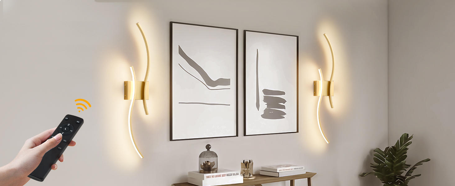 Battery Operated Wall Sconces Set of Two