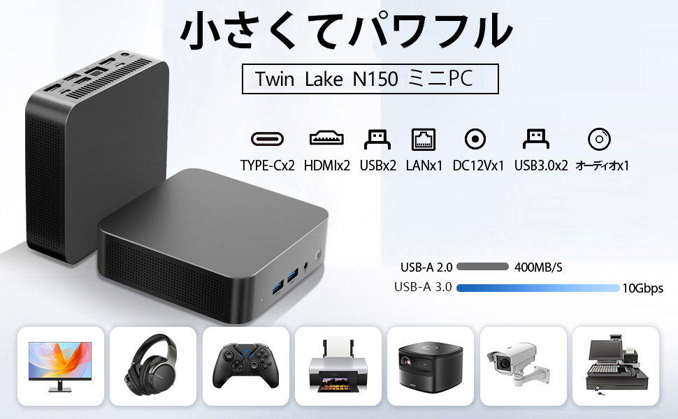 Amazon.co.jp: ミニpc 最新第12世代インテルAlder Twin-N150