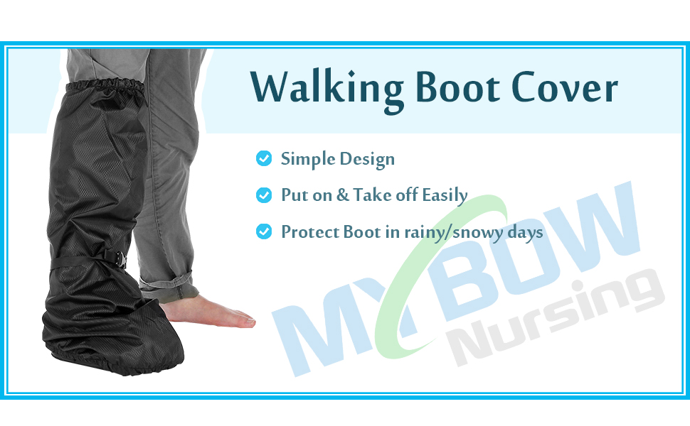 Walking Boot Cover Orthopedic for Broken Foot Injuries Medical Cast