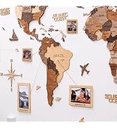 Amazon.com: Enjoy The Wood 3D Wood World Map Wall Art Large