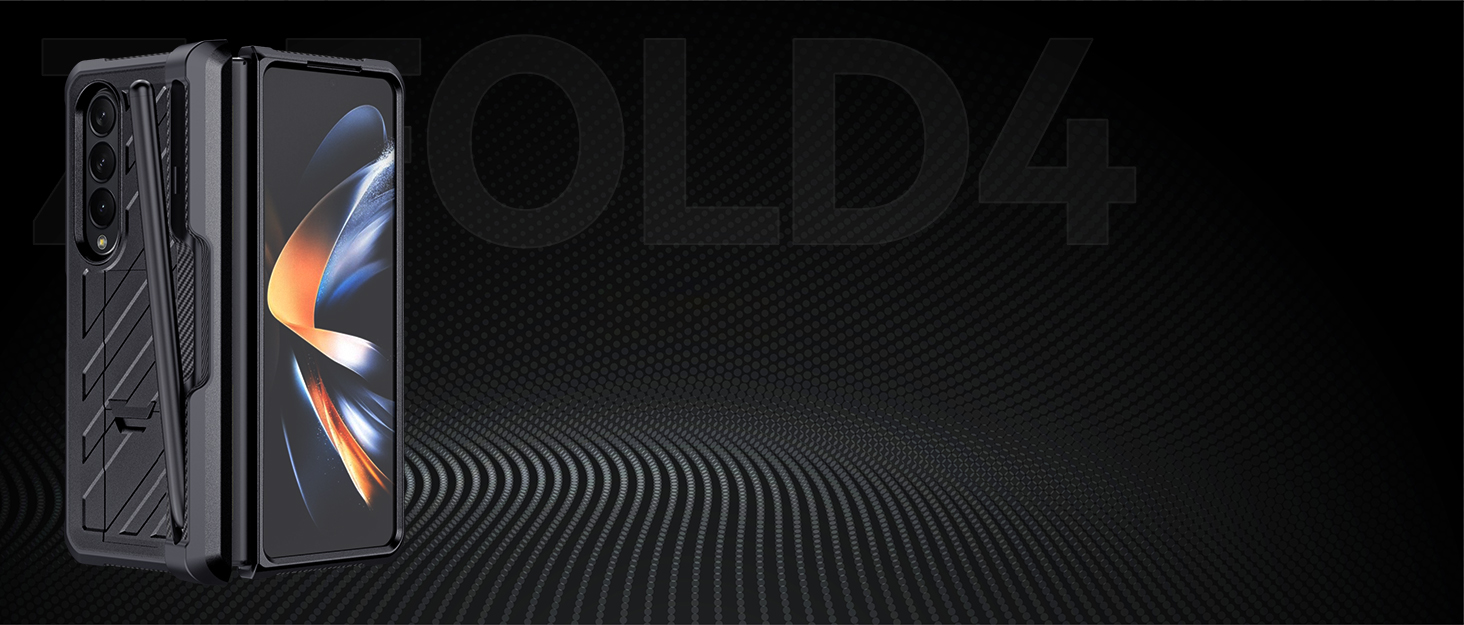 CENMASO Armor Case for Samsung Galaxy Z Fold 4 5G, Z Fold 4 Case with