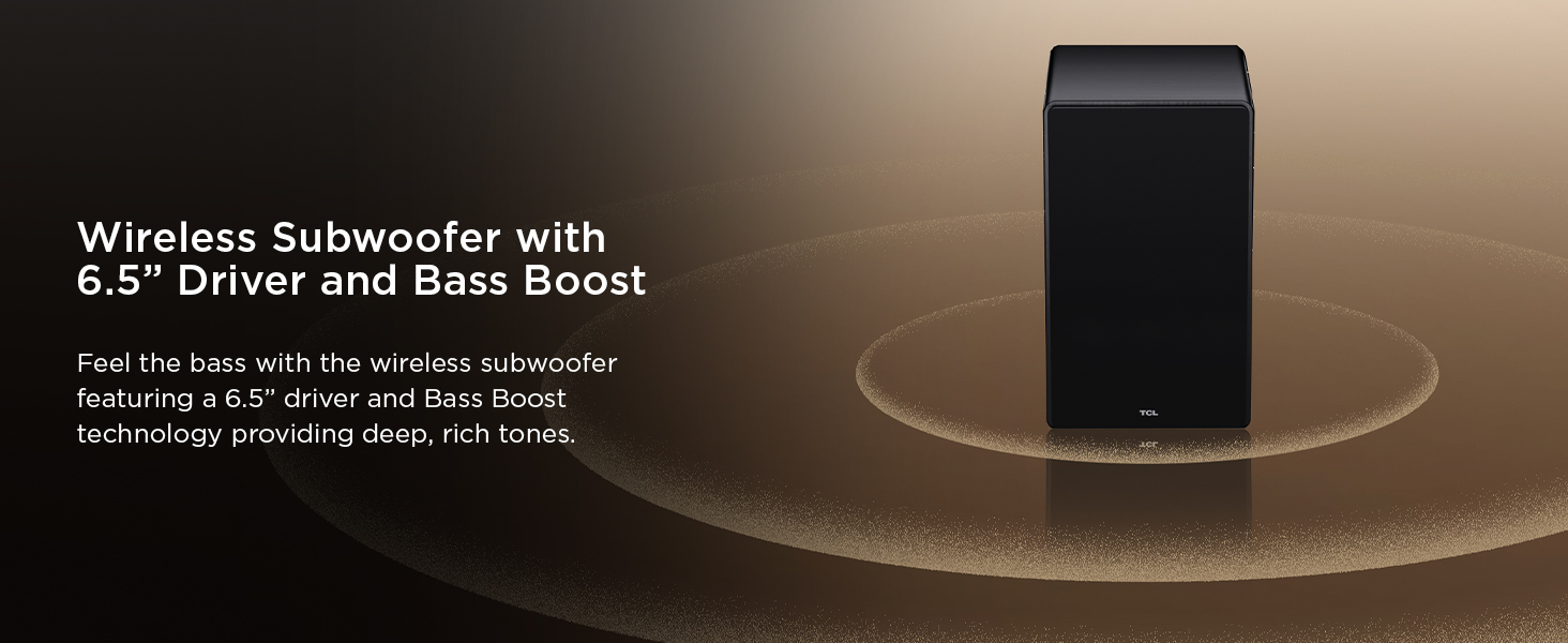 Wireless Subwoofer with 6.5&#34; Driver