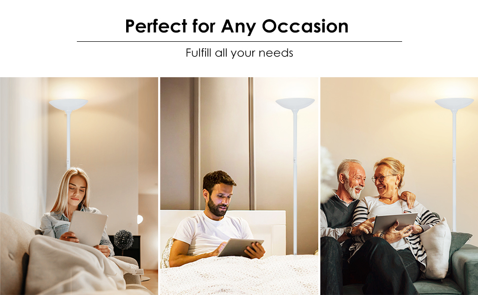 Floor Lamp, 70.5 InchTorchiere Standing Lamp, 20W 2000LM LED