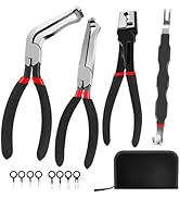 BCJCLTS 4 Pieces Electrical Disconnect Pliers for Cars, Electrical Connector Separator Tool and A...