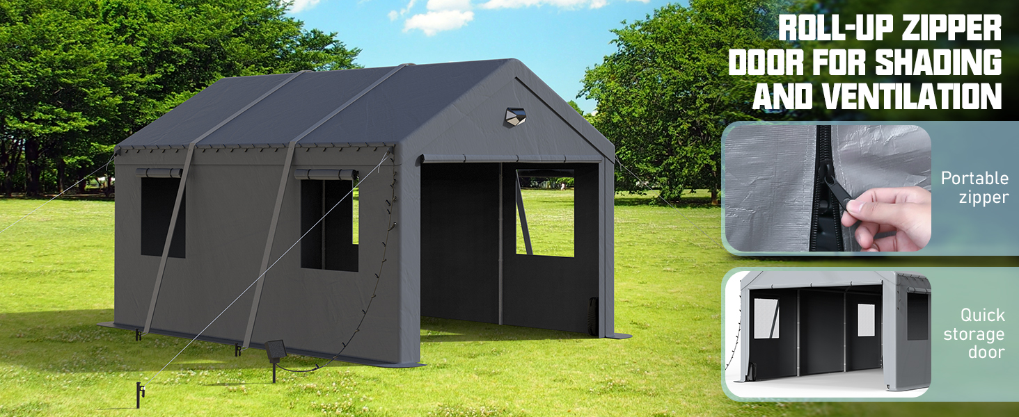 roll up zipper doors