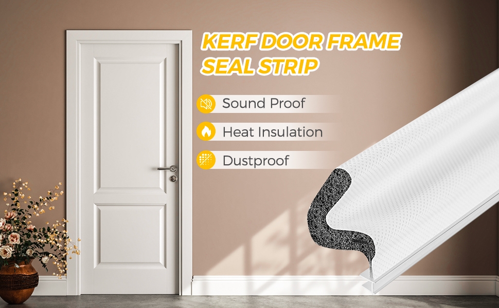 Weather Stripping Door Seal Strip Soundproof "Q" Foam Weather Stripping