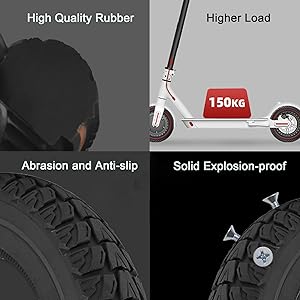 10X2 Solid Tire 50/75-6.1 Tires Replacement