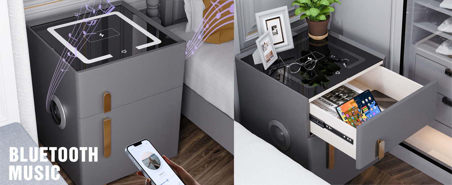 Bluetooth Speaker Nightstand