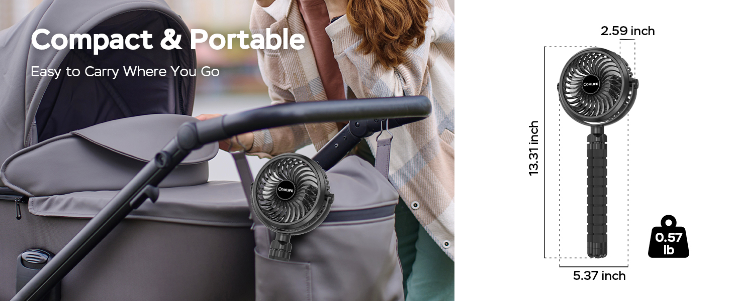 portable stroller fan