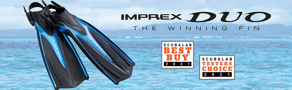 Imprex Duo the winning fin Scubalab Best Buy and Testers Choice