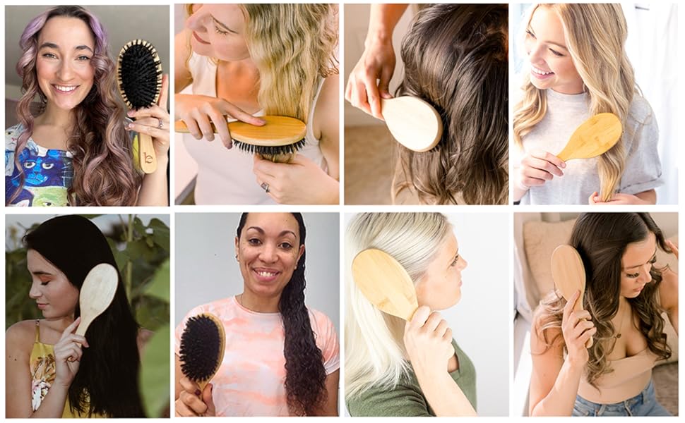 hair brush for thick small hard bristle hairbrush men detangling hair black women hairbrush anti