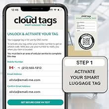 Step 1: Activate Your Smart Luggage Tag