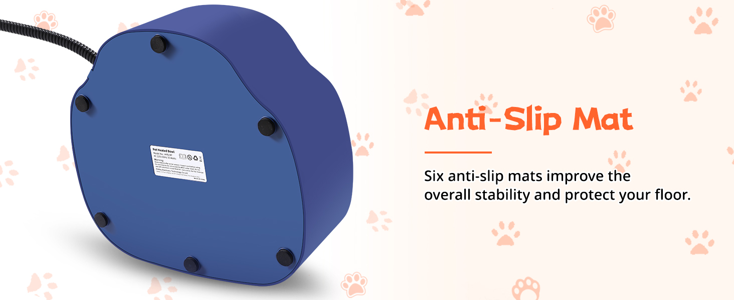 Ormalla Heated Dog Bowl, 96oz/2.8L Outdoor Heated Water Bowl for Dogs