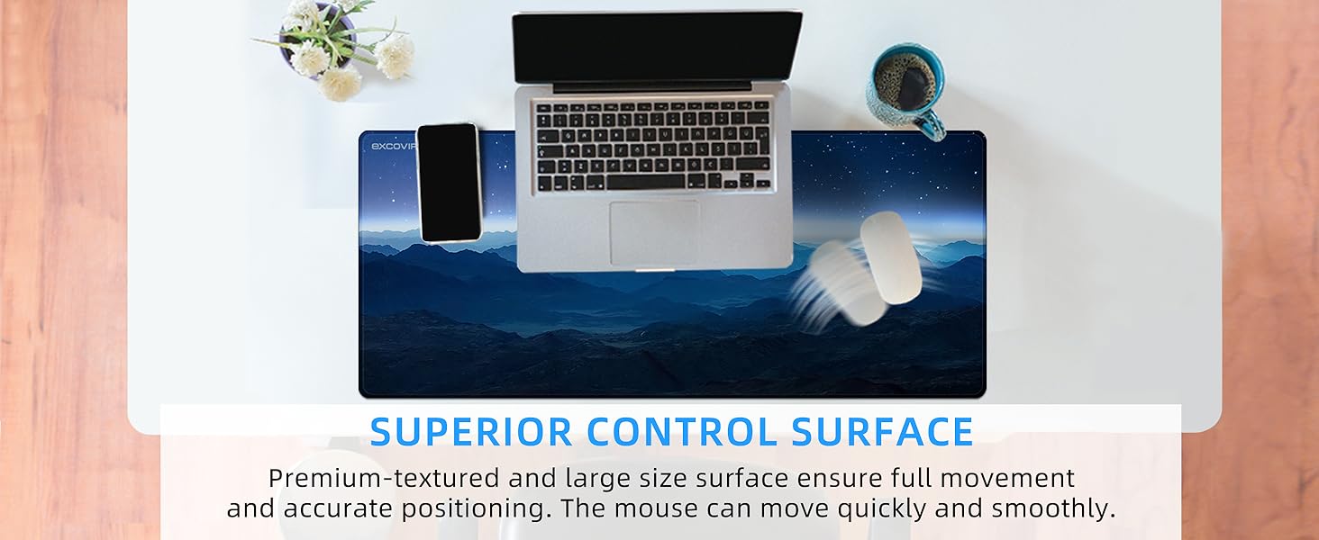 excovip Large Mouse Pad with Non-Slip Rubber Base-Smooth Surface 900× ...