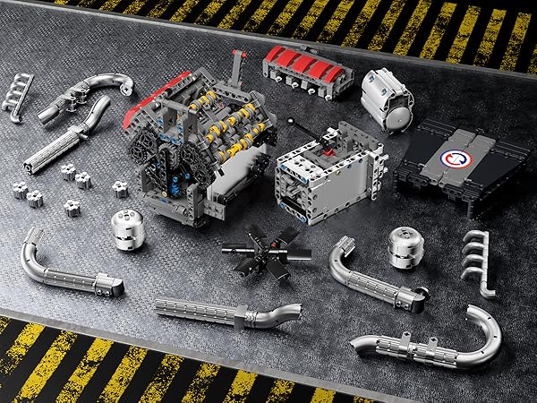  Mould King V8 Engine